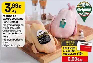 Porsi Select - Frango Do Campo Lusitano