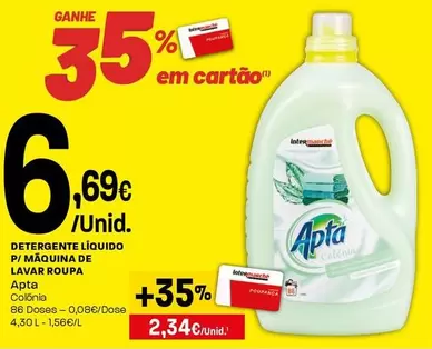 Apta - Detergente Líquido P/ Maquina De Lavar Roupa