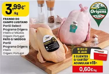 Porsi Select - Frango Do Campo Lusitano