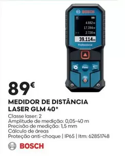 Bosch - Medidor De Distância Laser Glm 40*