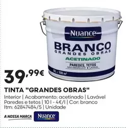 Tinta "grandes Obras