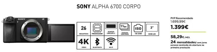 Sony - Alpha 6700 Corpo