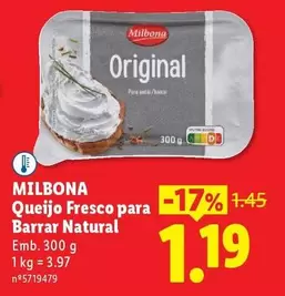 Milbona - Queijo Fresco Para Barrar Natural