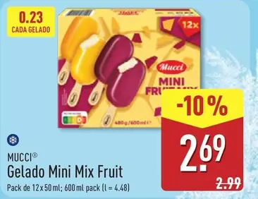 Mucci - Gelado Mini Mix Fruit