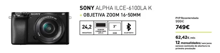 Sony - Alpha ILCE-6100LA K