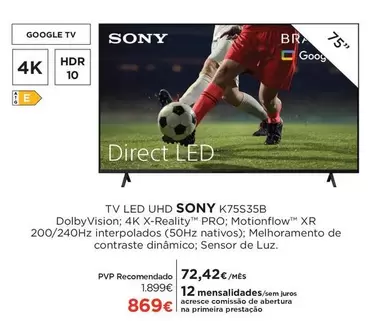 Sony - Tv Led Uhd K75s35b