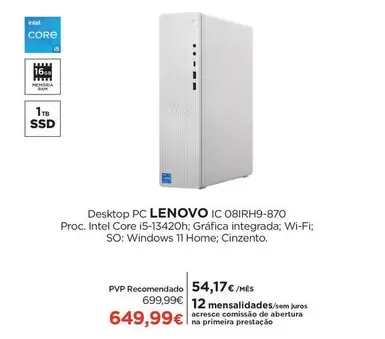 Lenovo - Desktop Pc