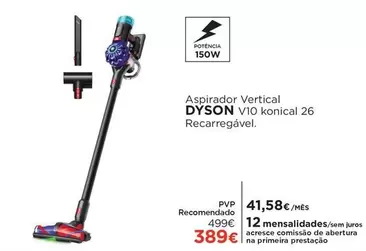 Dyson - Aspirador Vertical V10 Konical 26 Recarregável