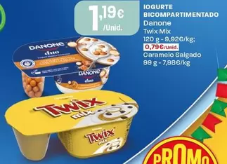 Danone - Iogurte Bicompartimentado Twix Mix
