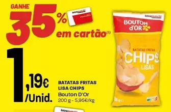Bouton D´Or - Batatas Fritas Lisa Chips