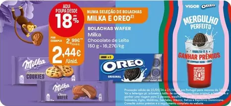 Milka - Bolachas Wafer