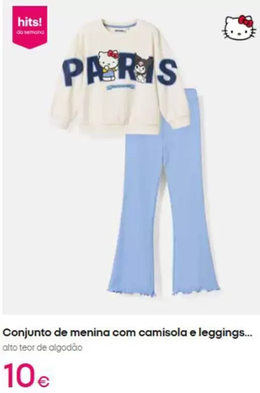 .Com - Conjunto De Menina Com Camisola E Leggings