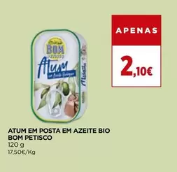 Bom Petisco - Atum Em Posta Em Azeite Bio