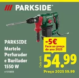 parkside - Martelo Perfurador E Burilador 1550 W