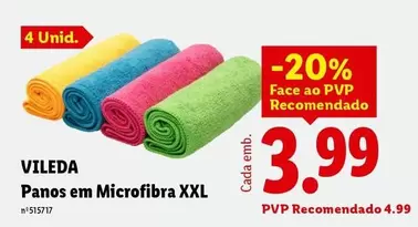 Vileda - Panos Em Microfibra Xxl