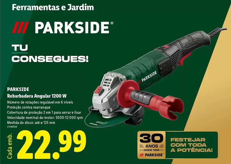 parkside - Rebabadera Angular 1200 W