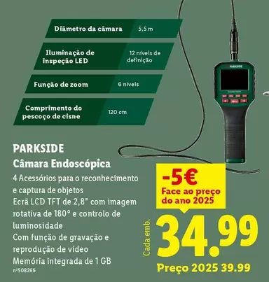 parkside - Camara Endoscópica