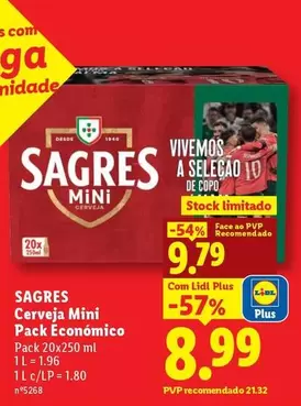 Sagres - Cerveja Mini Pack Económico