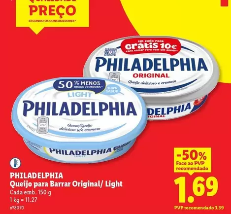 Philadelphia - Queijo Para Barra Original/ Light
