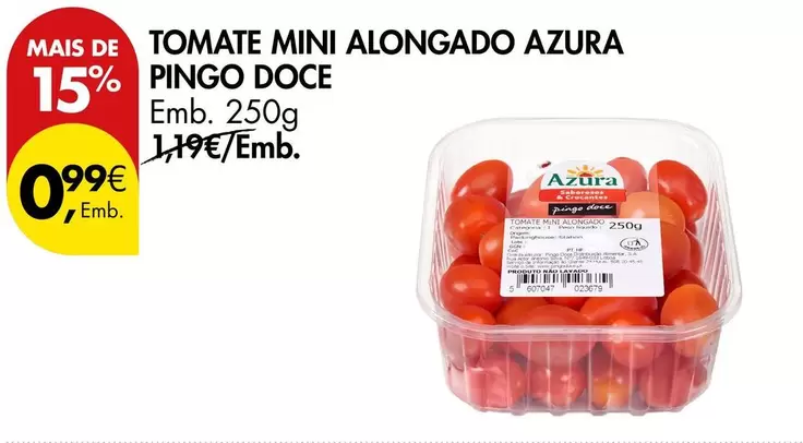 Mini - Tomate Alongado Azura Pingo Doce