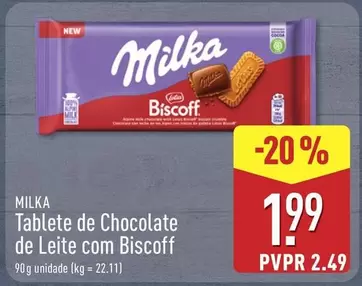Milka - Tablete De Chocolate De Leite Com Biscoff