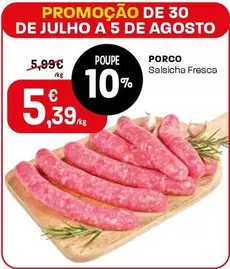 Porco Salsicha Fresca