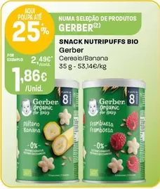 Gerber - Snack Nutripuffs Bio