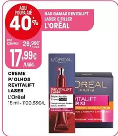 L'Oréal - Creme Para Olhos Revitalift Laser