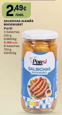 Porsi - Salsichas Alemas Bockwurst