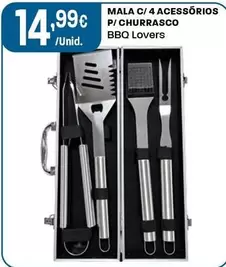 BBQ Lovers - Mala C/4 Acessorios P/Churrasco