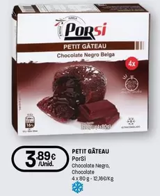 Porsi - Petit Gâteau Chocolate Negro