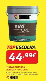 Barbot - Tinta Fachadas Acrillica "evo Cril"