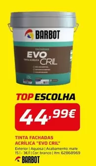 Barbot - Tinta Fachadas Acrílica "evo Cril"