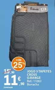 3 Tapetes Cross Orange