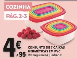 Conjunto De 7 Caixas Hermeticas Em Pvc
