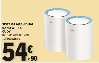 Sistema Mesh Dual Band Wi-fi 5 Cudy