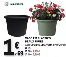 beaux jours - Vaso Em Plástico Jours