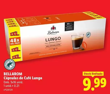 Bellarom - Capsulas De Cafe Lungo