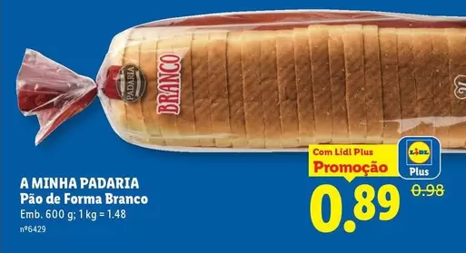 A+ - Pão De Forma Branco