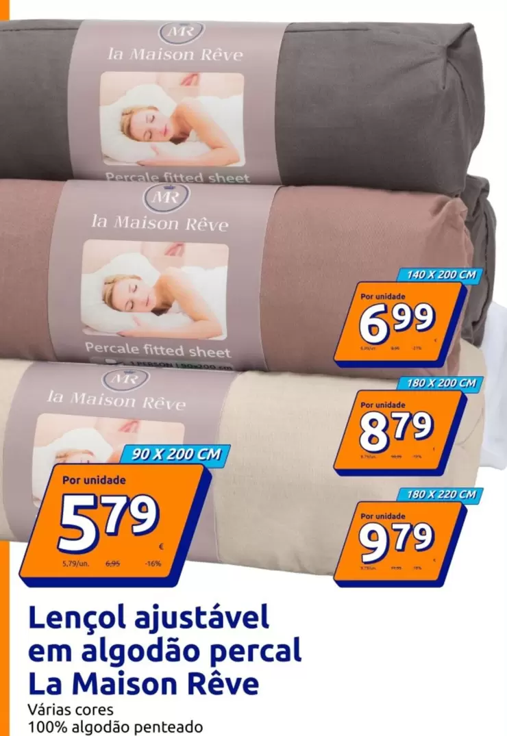 Lencol Ajustavel Em Algodao Percal La Maison Rêve