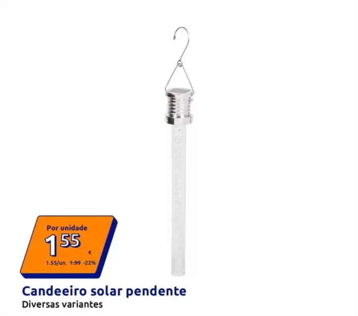 Candeeiro Solar Pendente