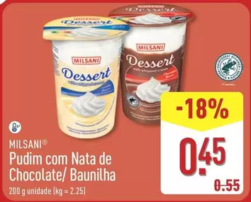 Milsani - Pudim Com Nata De Chocolate/ Baunilha