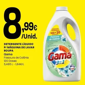 Gama - Detergente Líquido P/Maquina De Lavar Roupa