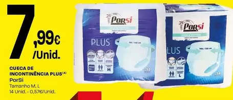 Porsi - Cueca De Incontinencia Plus