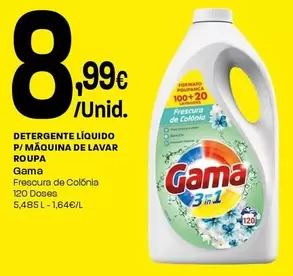 Gama - Detergente Líquido P/Maquina De Lavar Roupa