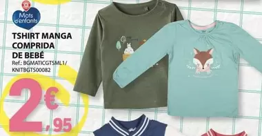 Tshirt Manga Comprida De Bebe