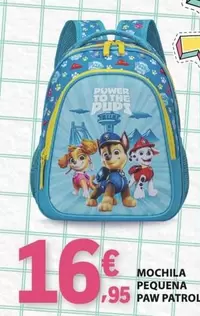 Paw Patrol - Mochilas Pequena