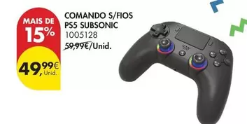 Comando S/Fios Ps5 Subsonic