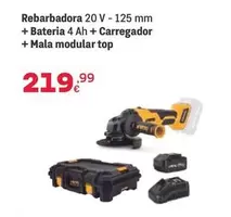 Rebarbadora + Bateria 4 Ah + Carregador + Mala Modular Top