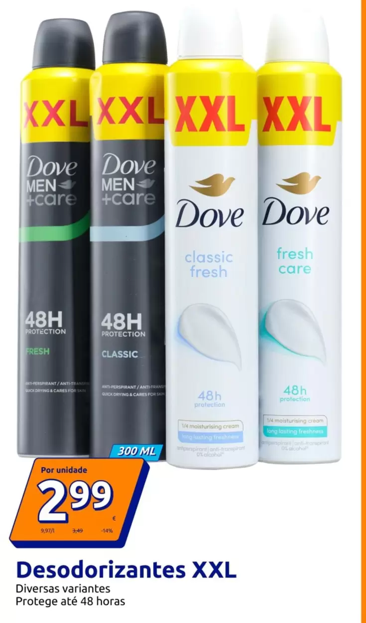 Dove - Desodorizante XXL